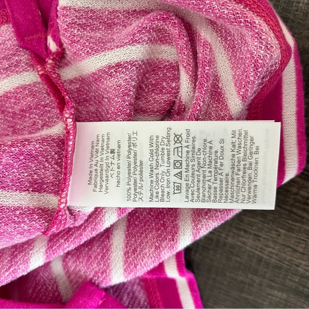 Crewcuts Pink and White Striped Hoodie, NWT, Size 6-7/Small - Picture 11 of 12